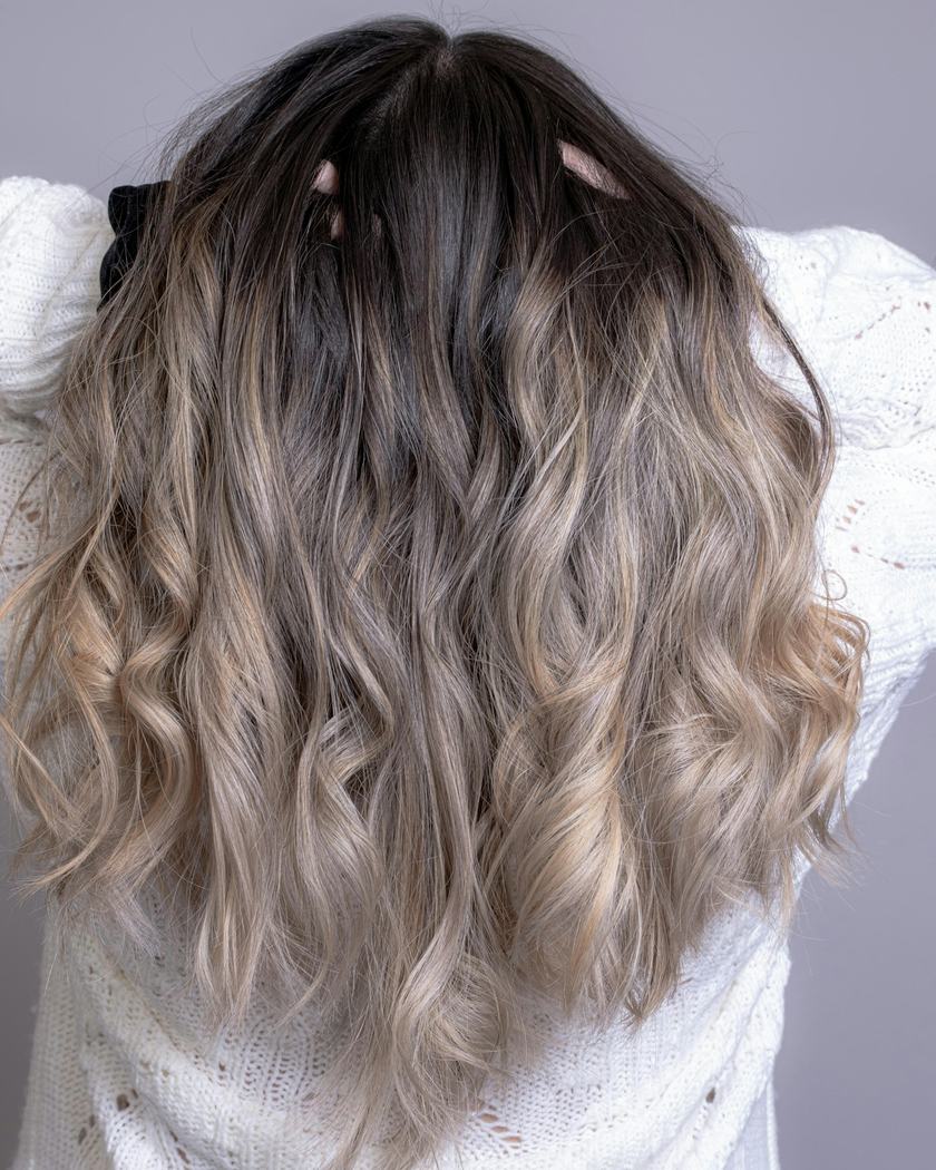 Farbe und Balayage